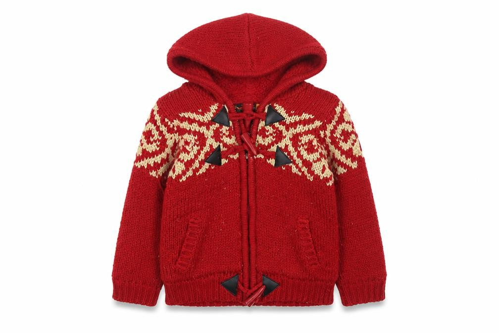 Ben Sherman Boys Red Hooded Cardigan Age 1-2 Years