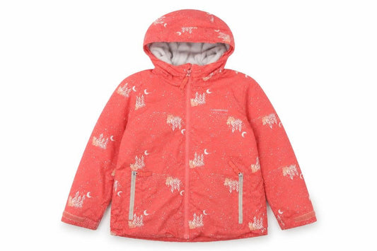 Craghoppers Girls Red Animal Print Waterproof Jacket