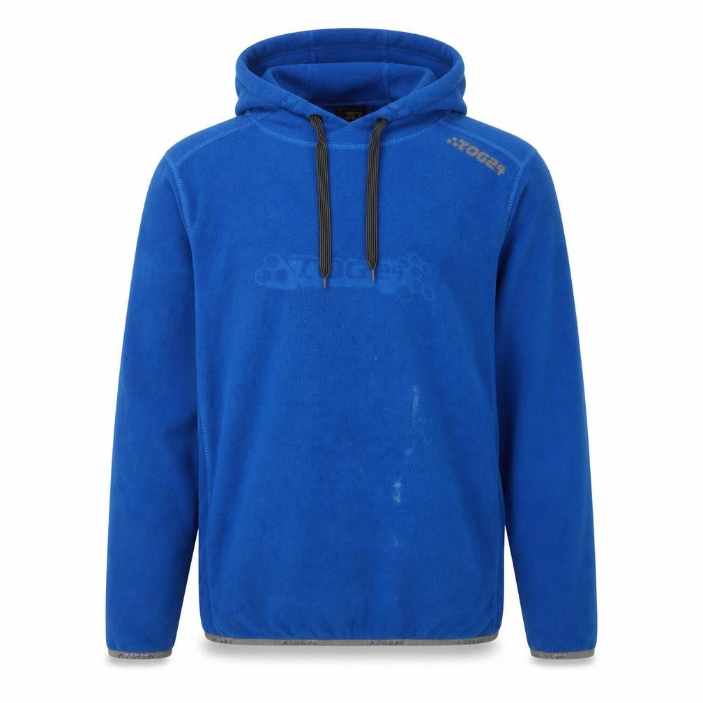 TOG24 Men's Blue Pullover Hoodie, Fleece, Large