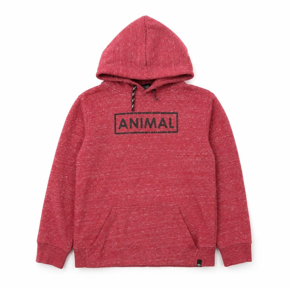 Animal Boys Red Pullover Hoodie - 10-11 Years