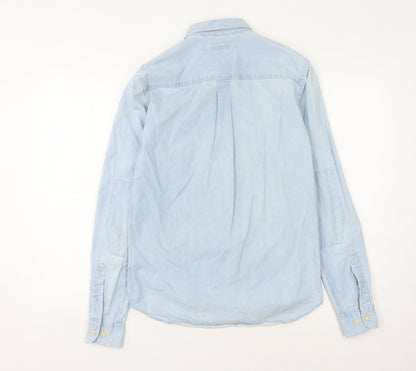 Whistles Women's Blue Button-Up Shirt XS