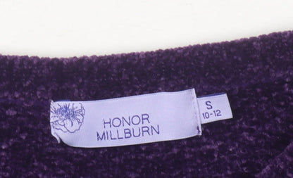 Close-up detail of Honor Millburn Women's Purple jumper, size 10-12