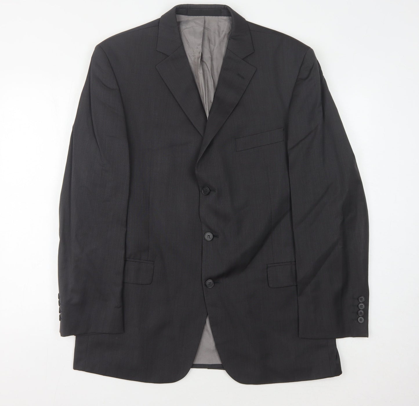 Marks and Spencer Men's Grey Wool Suit Jacket, 42R