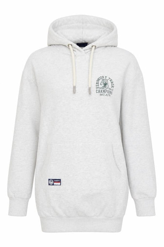 Superdry Women's Grey Hoodie, Size 10, Pullover Style