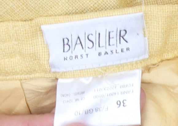 Basler Women's Yellow Trousers Size 8