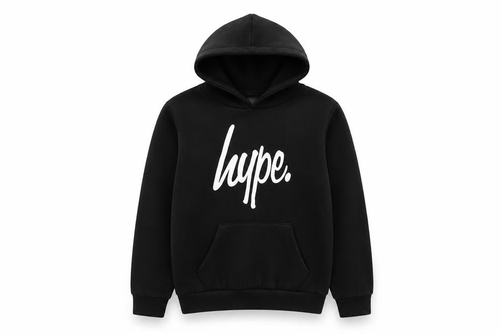 Hype Boys Black Hoodie 13-14 Years Pullover Graphic