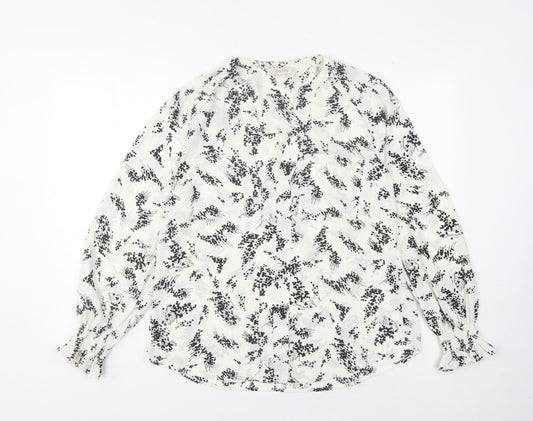 Oasis Women's Multicoloured Floral Blouse Size 14