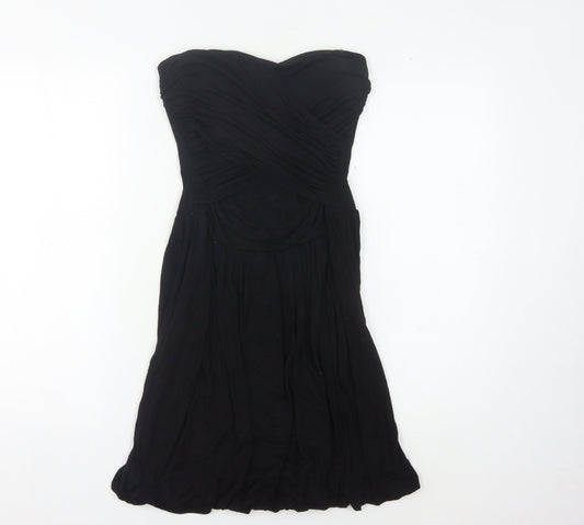 Warehouse Women's Black Strapless Dress Size 10