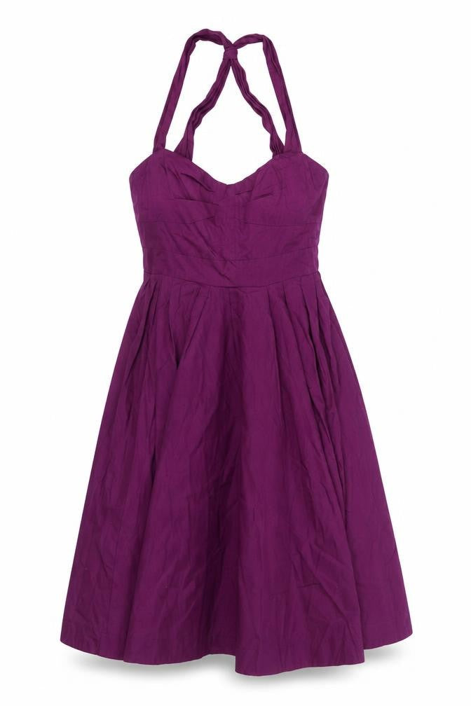 French Connection Women Purple Sleeveless Cocktail Dress