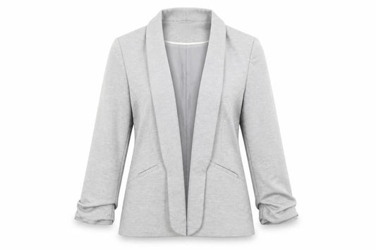Dorothy Perkins Grey Women's Blazer, Size 10, Shawl Collar