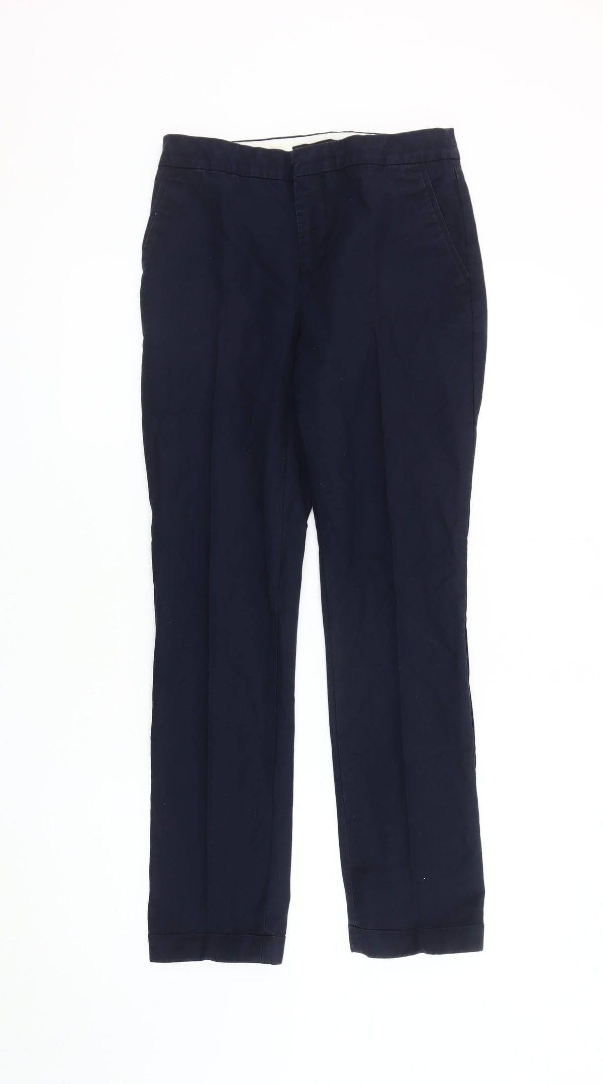 Zara Women's Black Chino Trousers Size 6 Cotton