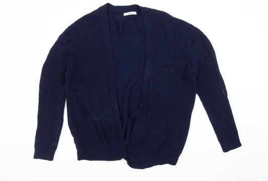 Mango Women's Blue Open Front Cardigan Size M