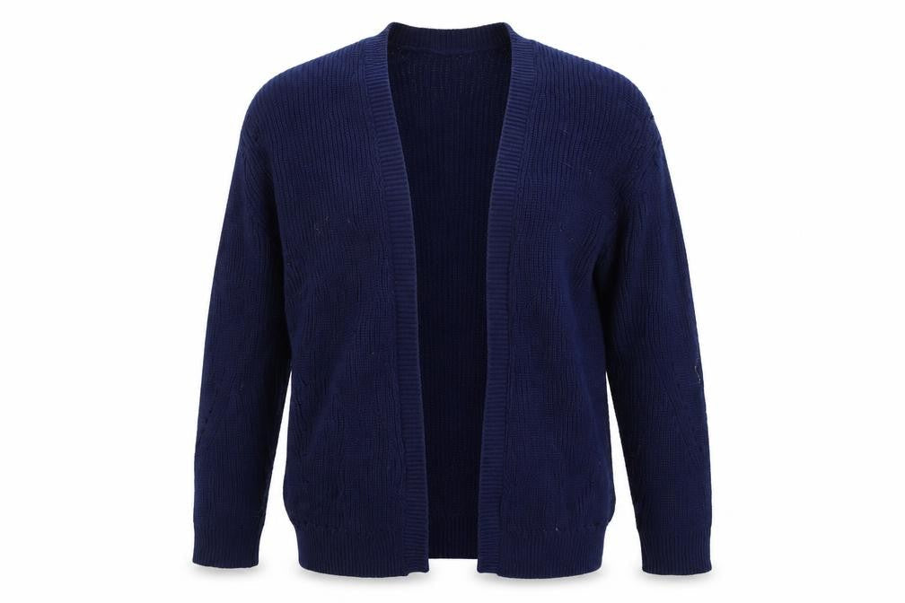 Mango Women's Blue Open Front Cardigan Size M