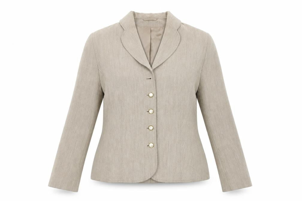 Alex & Co. Women's Beige Blazer Sz 16 Wool Blend