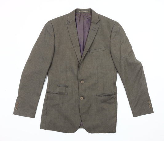 Harry Brown Men's Brown Blazer, 36R, Formal Jacket