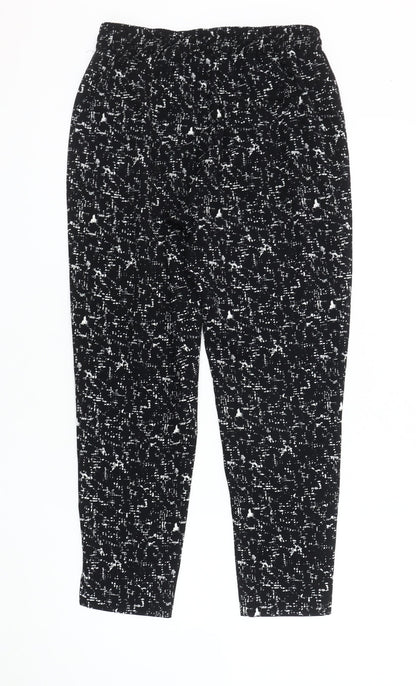 H&M Women's Black Jogger Trousers Size 8