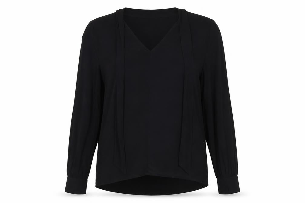 Topshop Women's Black Long Sleeve Blouse Size 12