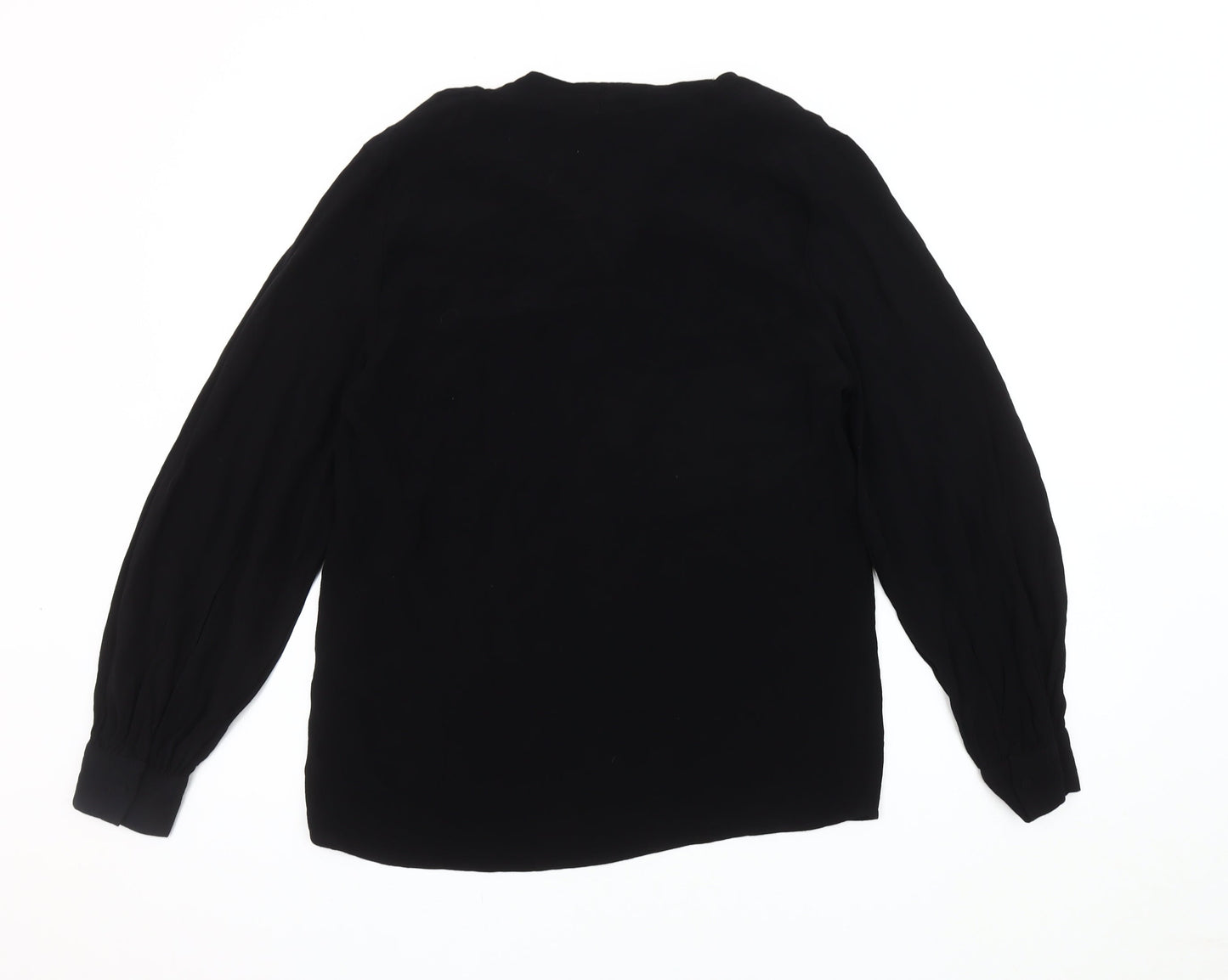 Topshop Women's Black Long Sleeve Blouse Size 12