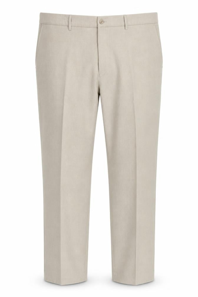 Farah Men's Beige Classic Trousers, Size 42