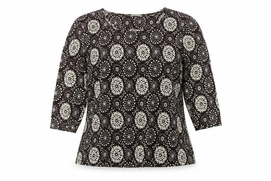 Marks and Spencer Women's Brown Geometric Top