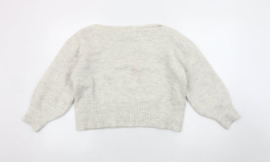 Marks and Spencer Women's Ivory Knit Jumper L