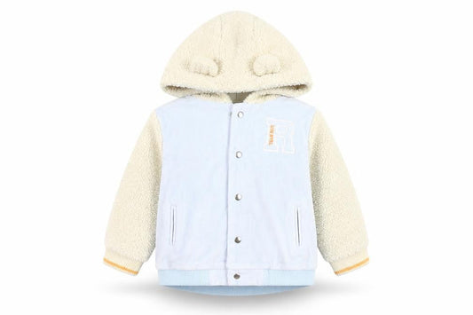 River Island Unisex Varsity Jacket 18-24 Months Blue/Ivory