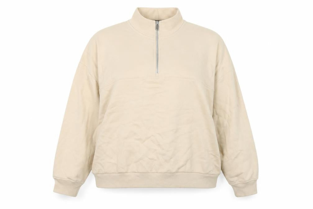 Marks & Spencer Women's Beige XL Henley Sweatshirt