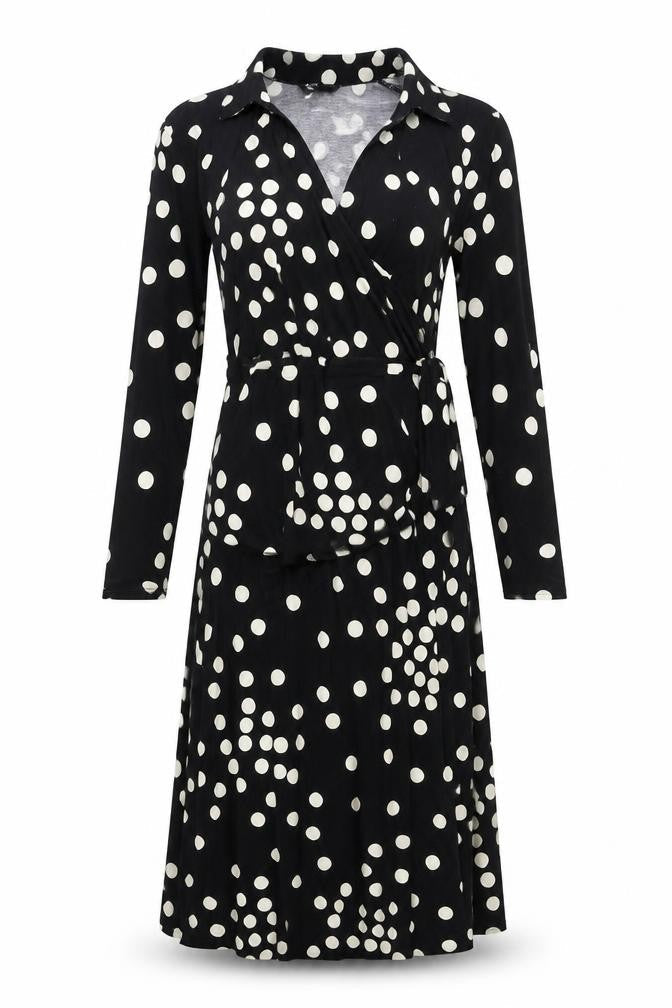 Friends Like These Black Polka Dot Dress, Size 12