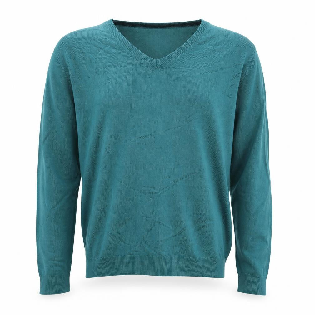 James Pringle Men's Green V-Neck Pullover Jumper