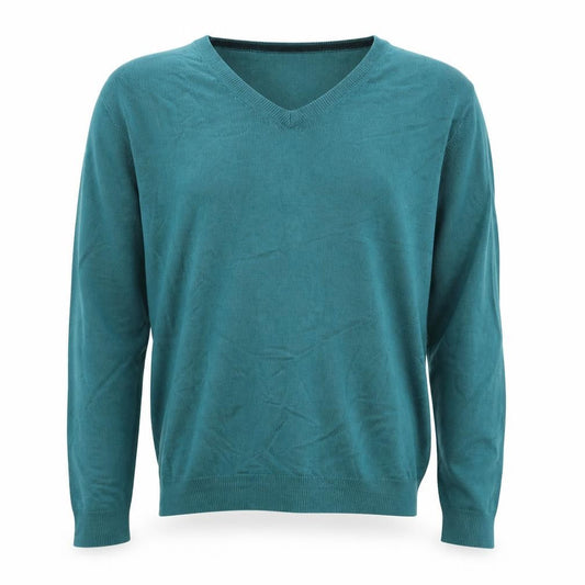 James Pringle Men's Green V-Neck Pullover Jumper