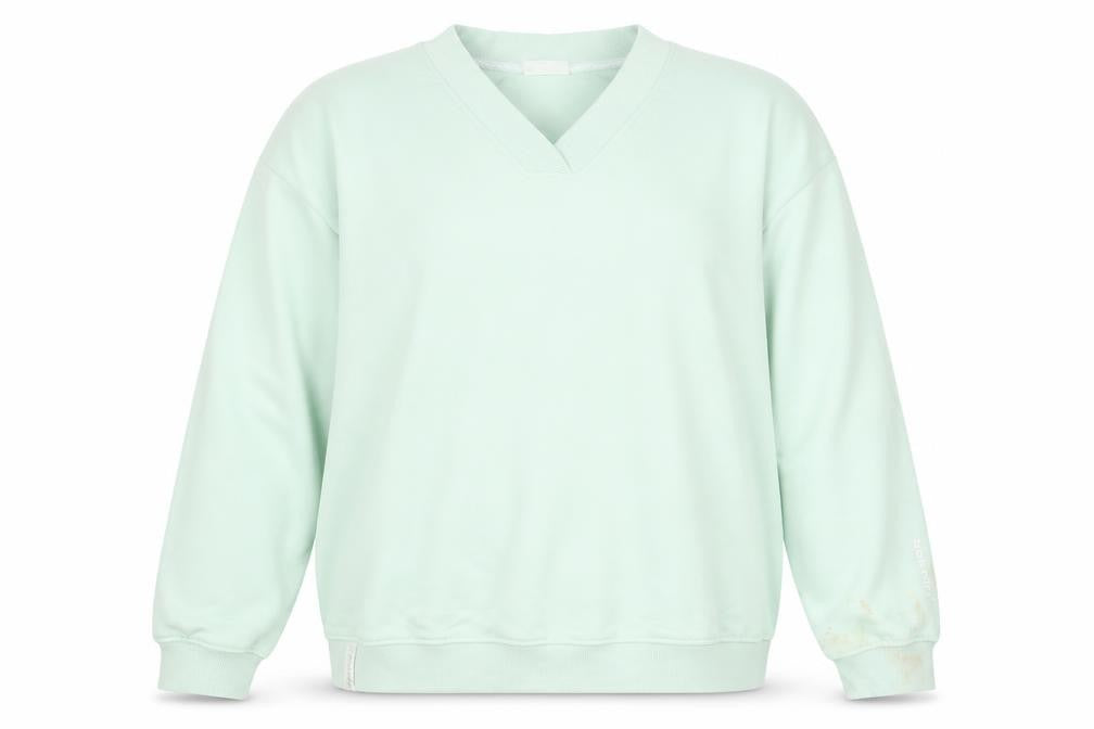 Bekkin Unisex Green XL V-Neck Pullover Sweatshirt