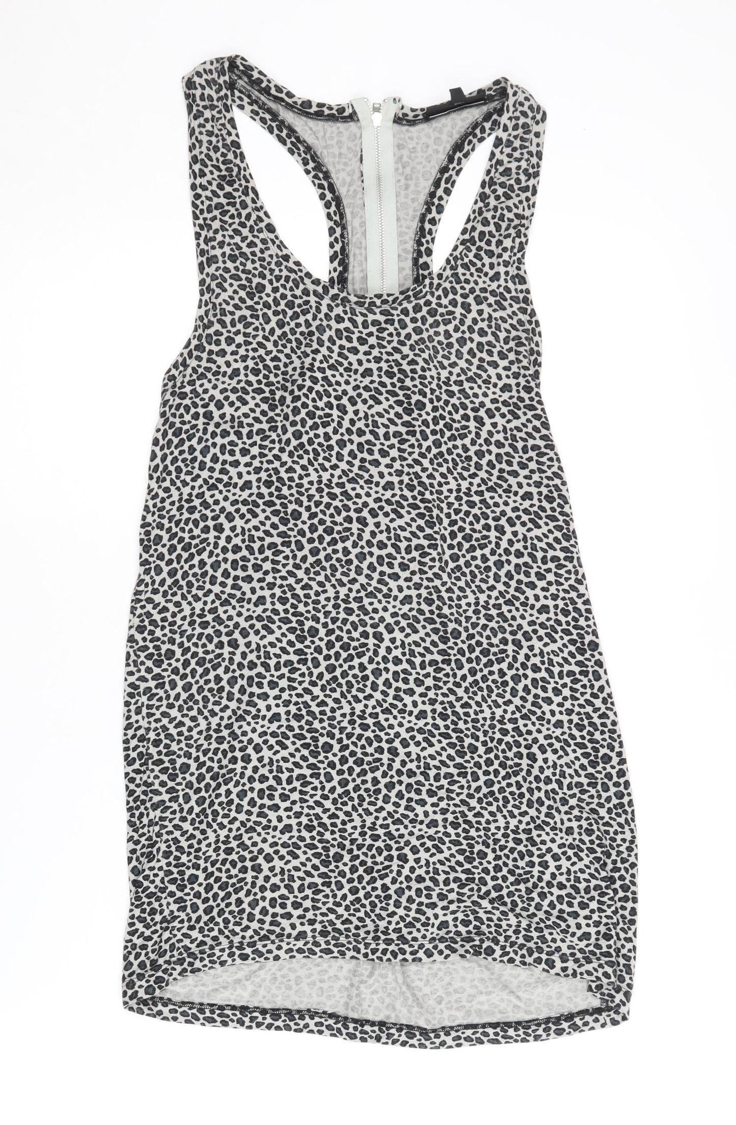 Warehouse Women's Grey Animal Print Tank Top
