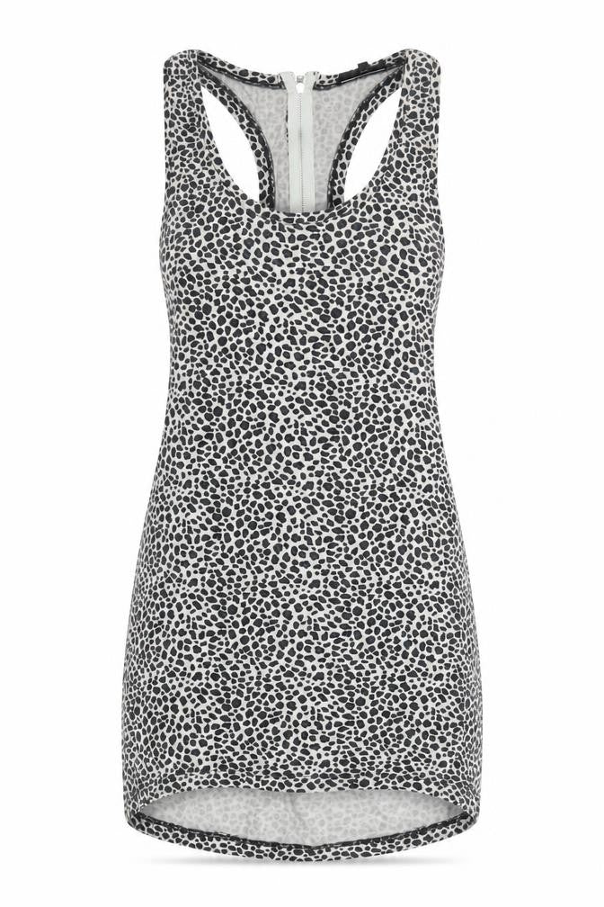Warehouse Women's Grey Animal Print Tank Top