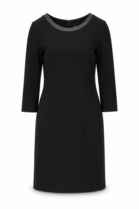 The White Company Women's Black Sheath Dress Size 10