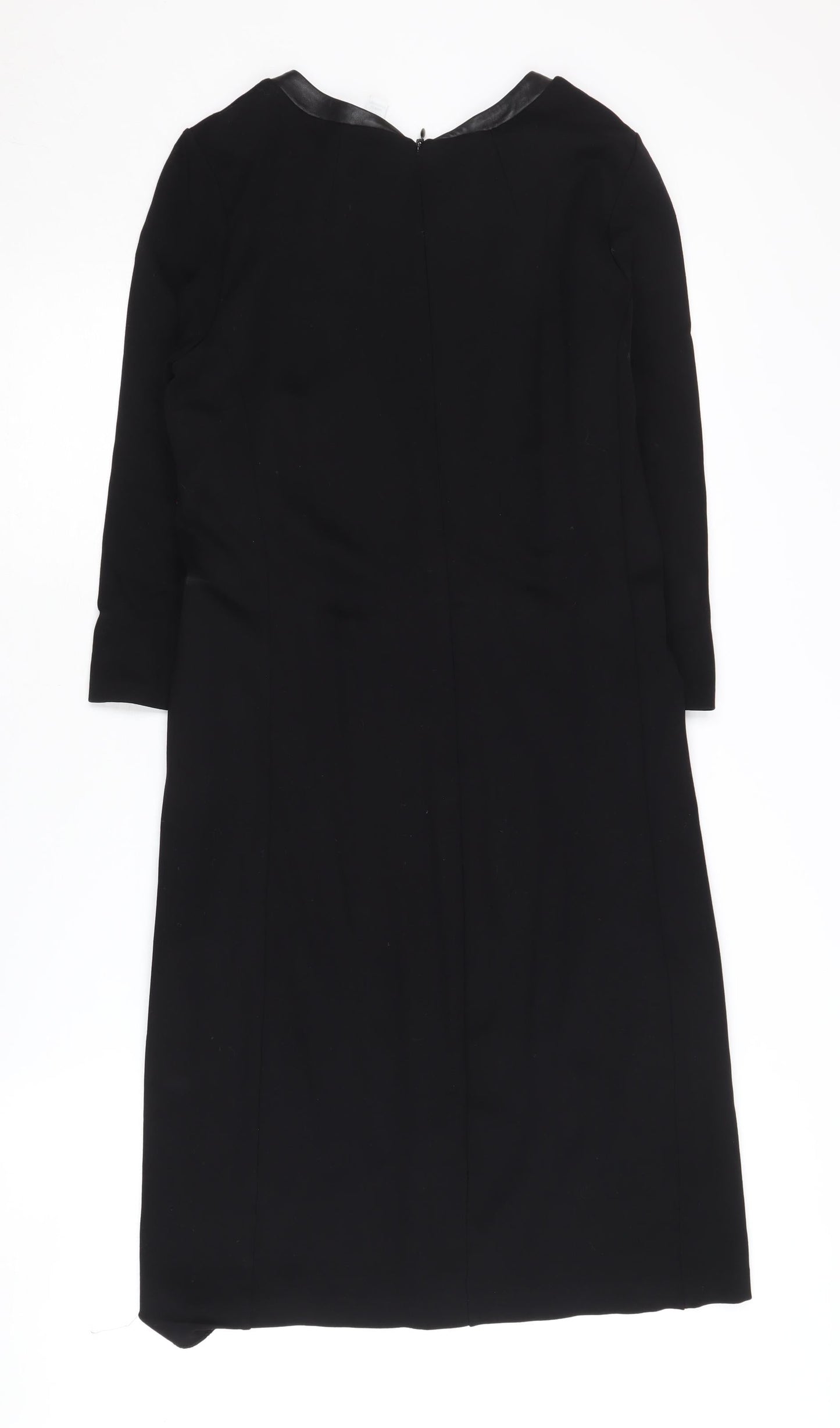 The White Company Women's Black Sheath Dress Size 10