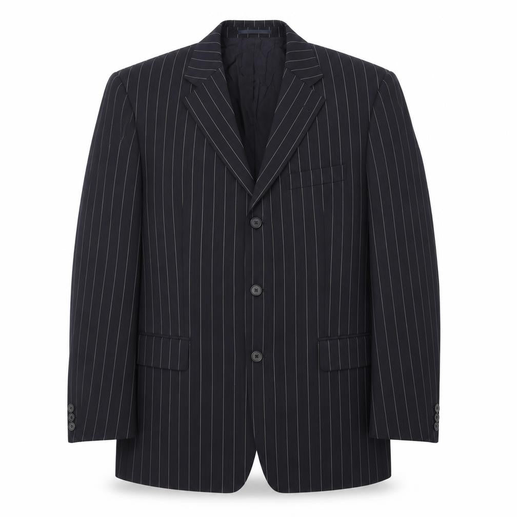 Hugo Boss Men's Blue Striped Blazer, Size UK 42