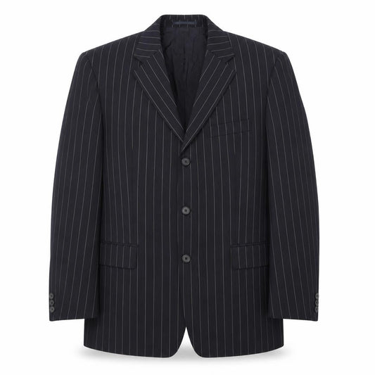 Hugo Boss Men's Blue Striped Blazer, Size UK 42