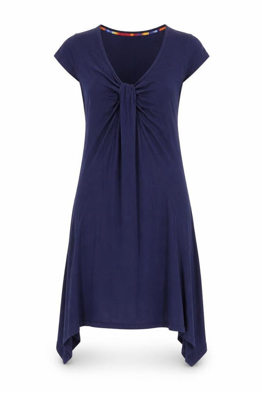 FatFace Women's Blue Asymmetric T-Shirt Dress Size 8