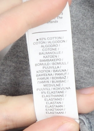 Brand and care label for Nike girls’ grey leggings - m - tight fit