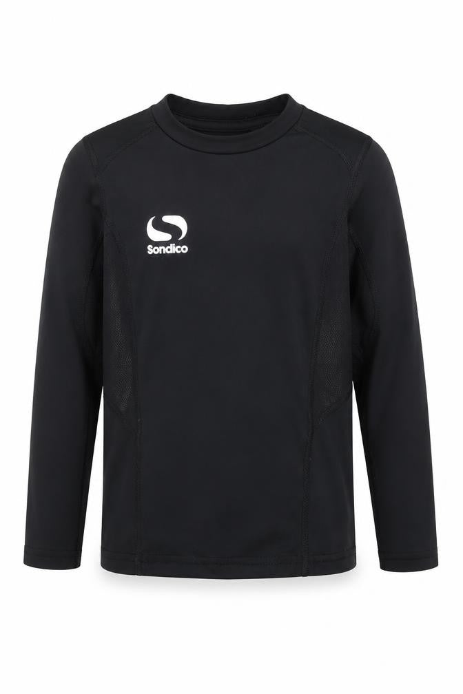 Sondico Boys Black Long Sleeve Athletic Top 3-4 Years