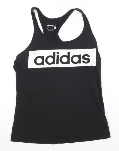Additional front view of Adidas Women's Black Tank Top - Small, Stylish & Breathable