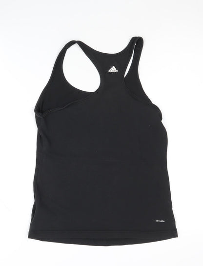Back view of Adidas Women's Black Tank Top - Small, Stylish & Breathable