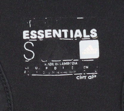 Brand and care label for Adidas Women's Black Tank Top - Small, Stylish & Breathable
