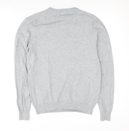 Back view of Guess Women's Grey jumper, XS, Crew Neck