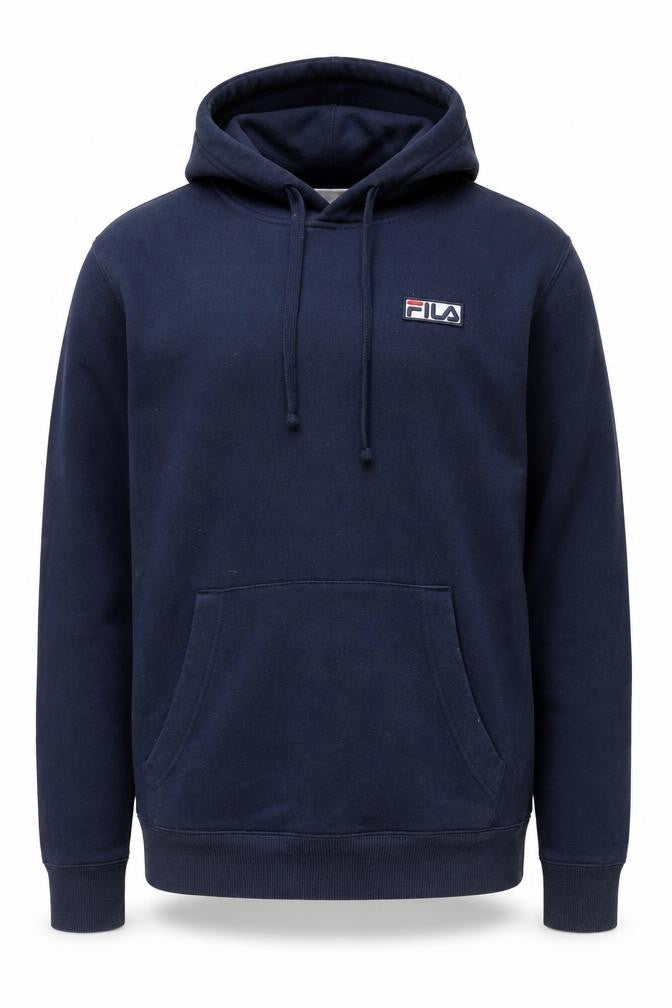Fila Men's Blue Pullover Hoodie - Size S