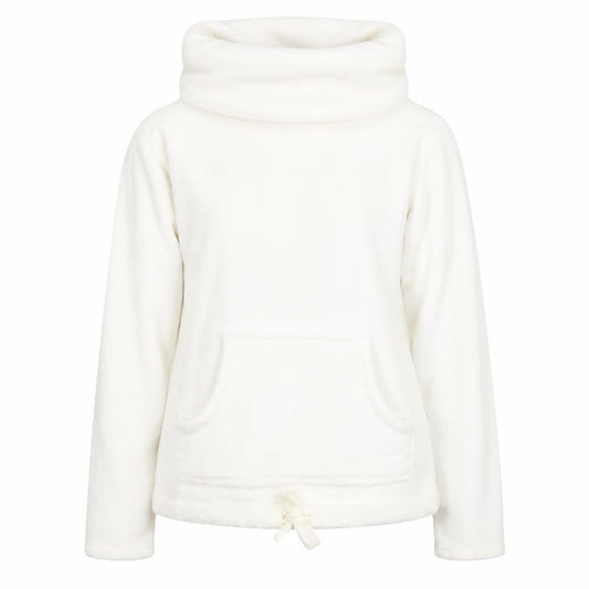 FatFace Women's White Cowl Neck Winter Sweatshirt Size 8