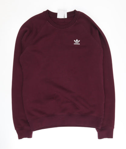 Additional front view of Adidas Men's Purple Pullover Sweatshirt, size S