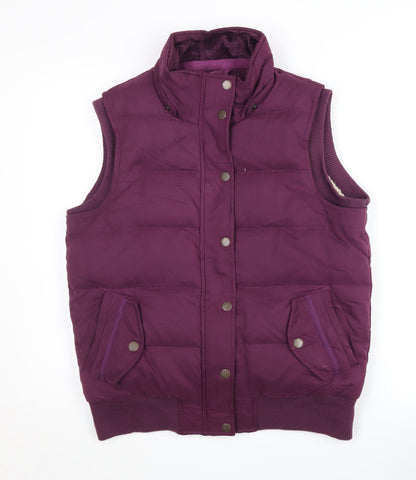 FatFace Women's Purple Puffer Waistcoat Size 12