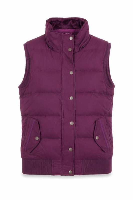 FatFace Women's Purple Puffer Waistcoat Size 12
