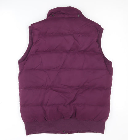 FatFace Women's Purple Puffer Waistcoat Size 12